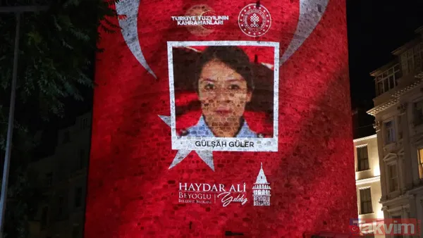 15 Temmuz'un aziz şehitleri unutulmuyor! Fotoğrafları Galata Kulesi'ne yansıtıldı - 16