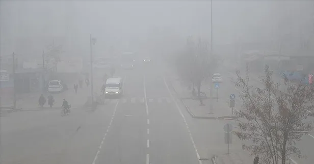 Ağrı'da yoğun sis etkili oluyor