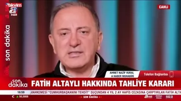 SON DAKİKA: Fatih Altaylı’ya tahliye kararı!