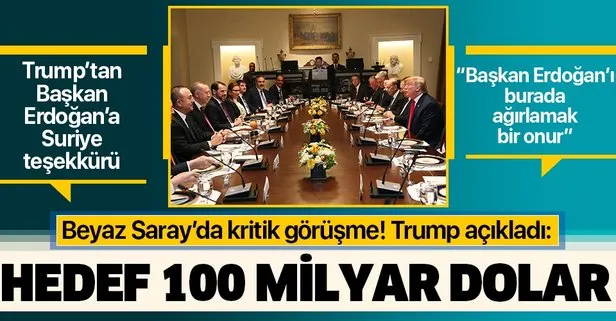 Beyaz Saray’da Başkan Erdoğan -Trump görüşmesi sona erdi
