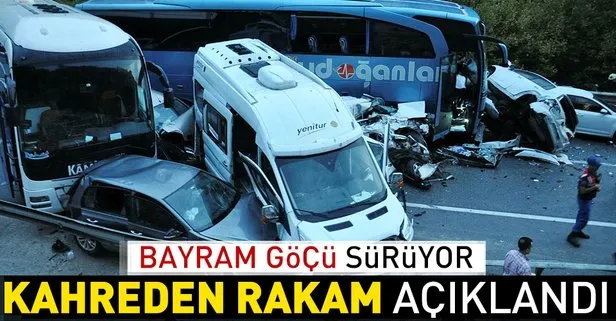 Bayram tatilinin ilk günündeki acı bilanço