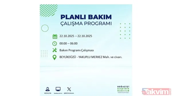 İstanbul elektrik kesintisi: 23 ilçe için saat verildi! BEDAŞ duyurdu - 19