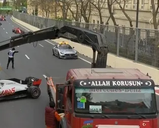 Formula 1 yarışına damga vuran çekici