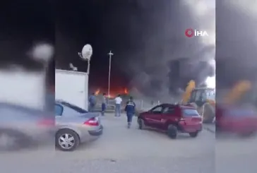 Ankara Akyurt Sanayi Bölgesinde yangın!
