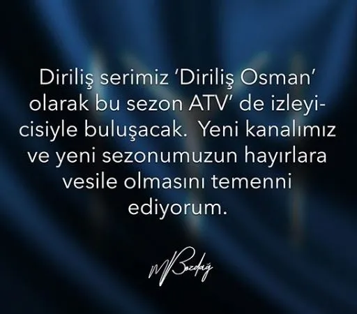 Diriliş Osman hangi kanalda yayınlanacak? Dizinin yapımcısı Mehmet Bozdağ resmen açıkladı!-2