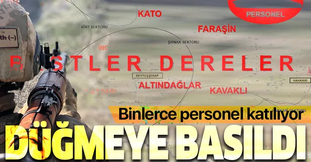 Son dakika: Yıldırım-13 operasyonunun düğmesine basıldı! 2 bin 512 personel katılıyor