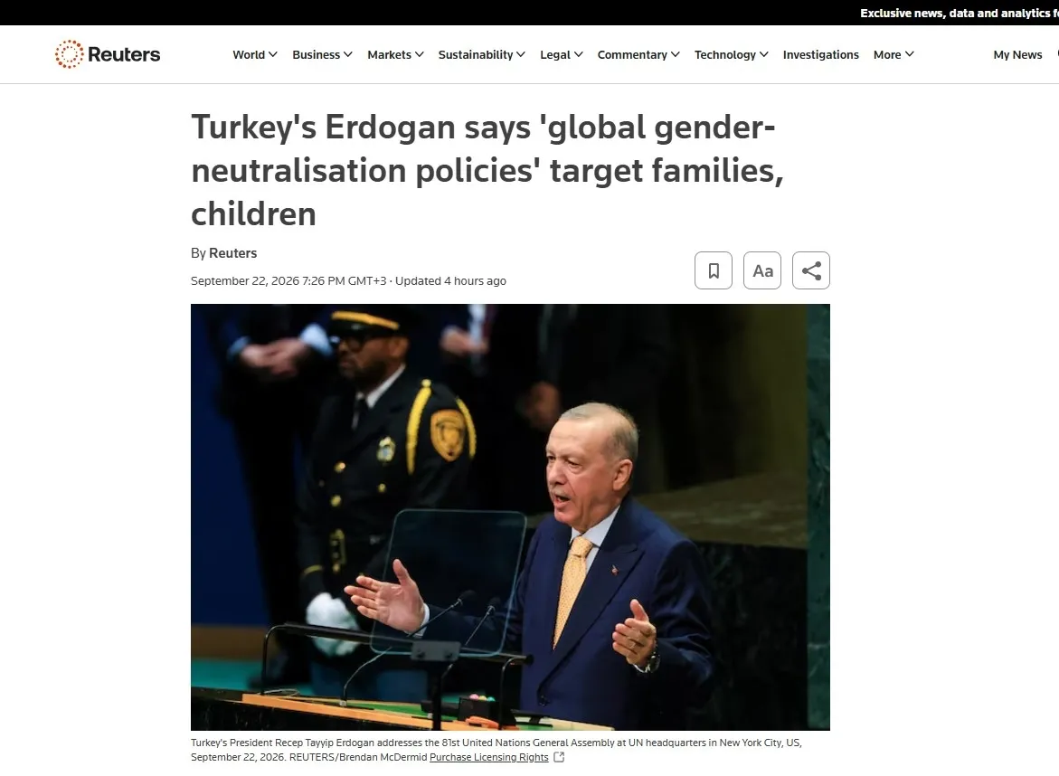 Başkan Erdoğan’ın BM konuşması dünya basınında: Gazze, Kıbrıs, Keşmir ve aile mesajları öne çıktı-5
