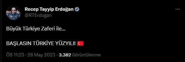 Başkan Erdoğan seçim zaferini ilan etti! Cumhurbaşkanı seçiminde halkın tercihi 2014'ten bu yana değişmedi-2