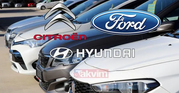 Sahibinden satılık 71.750 lira altı ikinci el araba markaları! Hyundai, Ford, Peugeot, Renault, Citroen...