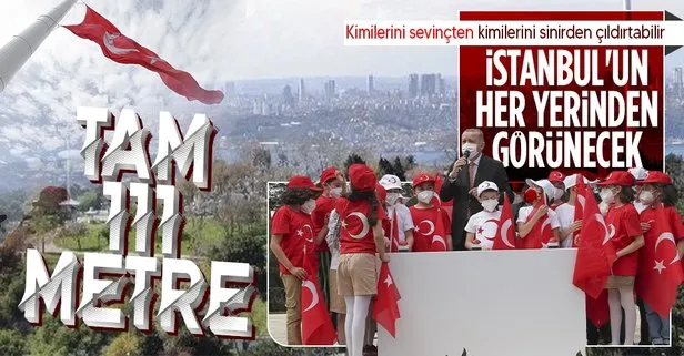 SON DAKİKA: Başkan Erdoğan’dan Çamlıca’daki bayrak töreninde önemli açıklamalar
