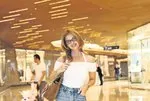 Pelin Karahan alışveriş yaparken objektiflere yansıdı