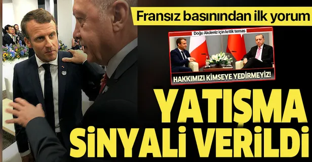 Fransız basını Başkan Recep Tayyip Erdoğan-Macron görüşmesine ilgi gösterdi