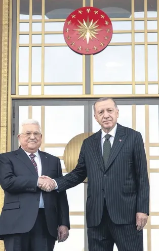 Başkan Tayyip Erdoğan Filistin Devlet Başkanı Mahmud Abbas'la ortak basın toplantısı düzenledi