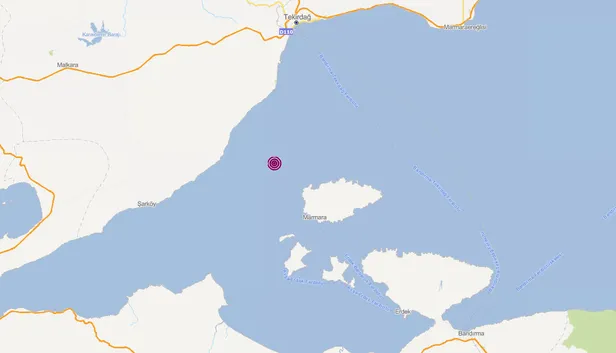 Son dakika: Marmara Denizi'nde deprem! Tekirdağ Kandilli Rasathanesi son depremler...-1
