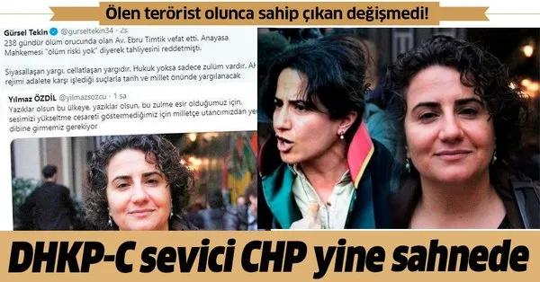 Terör örgütü DHKP-C'li Ebru Timtik'e CHP'li siyasetçi ve gazeteciler sahip  çıktı - Takvim