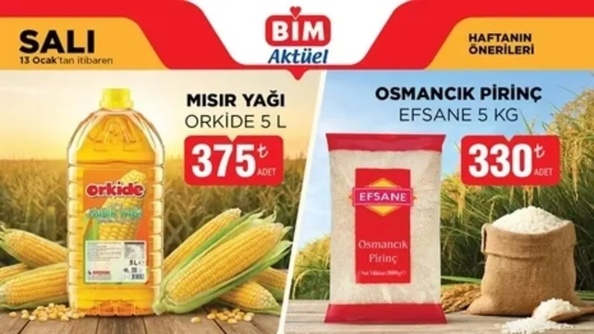 BİM 13-16 Ocak 2026 aktüel ürünler listesi: Yeni haftanın kataloğunda neler var?