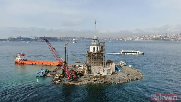 Lego değil gerçek! Kız Kulesi'nde kubbe ortaya çıktı - 6