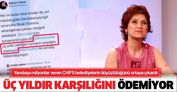 Sanatçı Şükriye Tutkun CHP’li belediyelerin kendisine yönelik ambargosunun gerekçelerini açıkladı