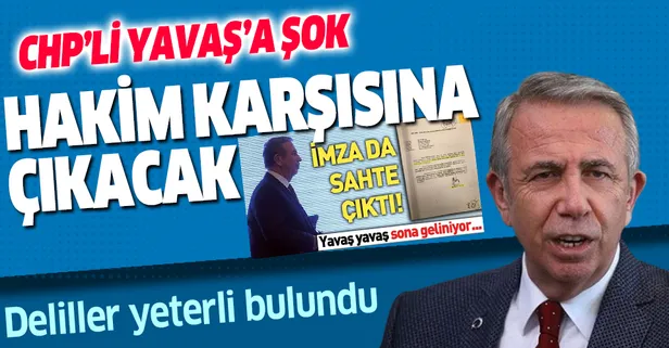 Son dakika... Mansur Yavaş'a şok! Hakim karşısına çıkacak