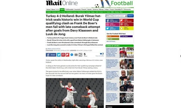 Milli Takım’ın 4-2’lik zaferi dış basında geniş yankı uyandırdı: Türkiye Hollanda'yı rezil etti-3