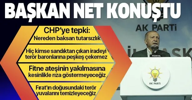 Son dakika: Başkan Erdoğan: Fitne ateşinin yakılmasına kesinlikle rıza göstermeyeceğiz