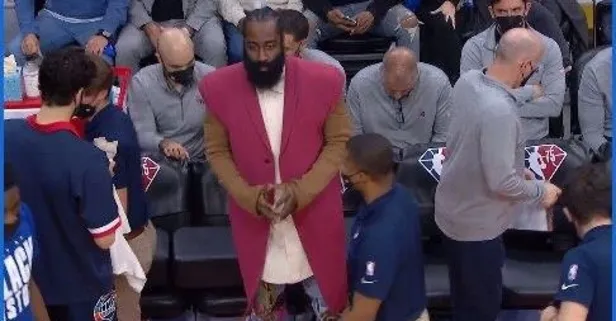 ABD’li ünlü basketbolcu James Harden kolları kesilmiş ceketiyle yine çok konuşuldu