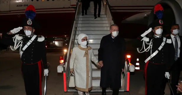 Başkan Erdoğan G20 zirvesi için gittiği İtalya'dan ayrıldı