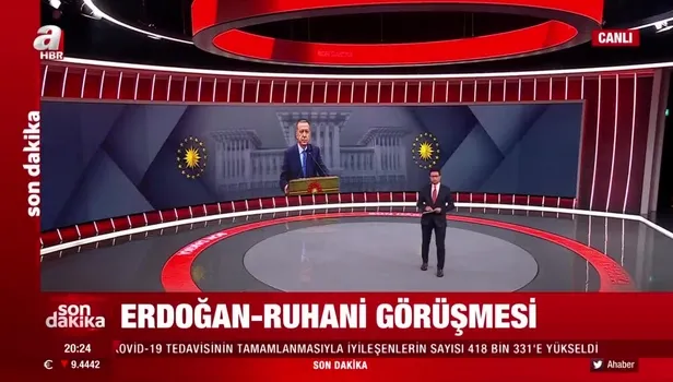 Başkan Erdoğan İran Cumhurbaşkanı Hasan Ruhani ile telefonda görüştü