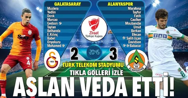 Galatasaray 2-3 Alanyaspor | MAÇ SONUCU ÖZETİ