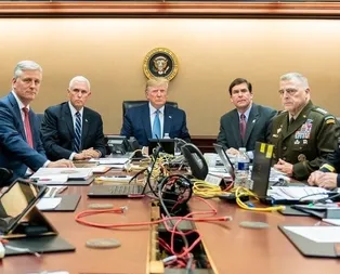 İşte Trump ve ekibinin Bağdadi operasyonunu izlediği anın görüntüsü