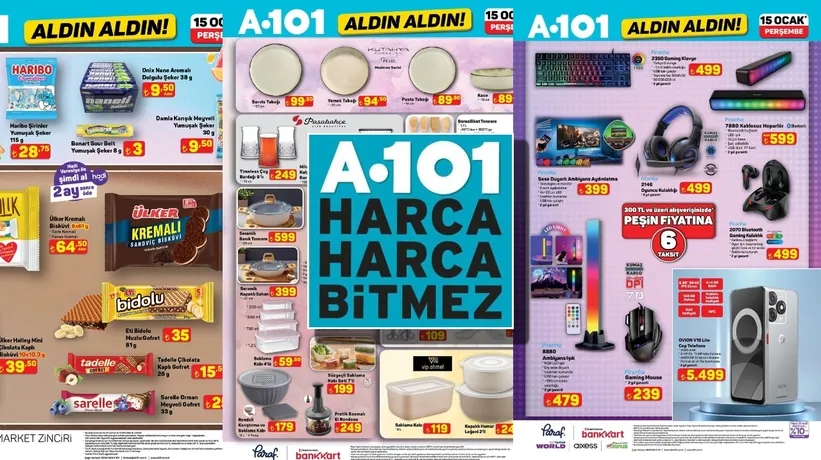 A101 15 Ocak 2026 kataloğu yayında! Çeyizcilere müjde: 43 inç TV 9.499 TL, akıllı tartı 349 TL