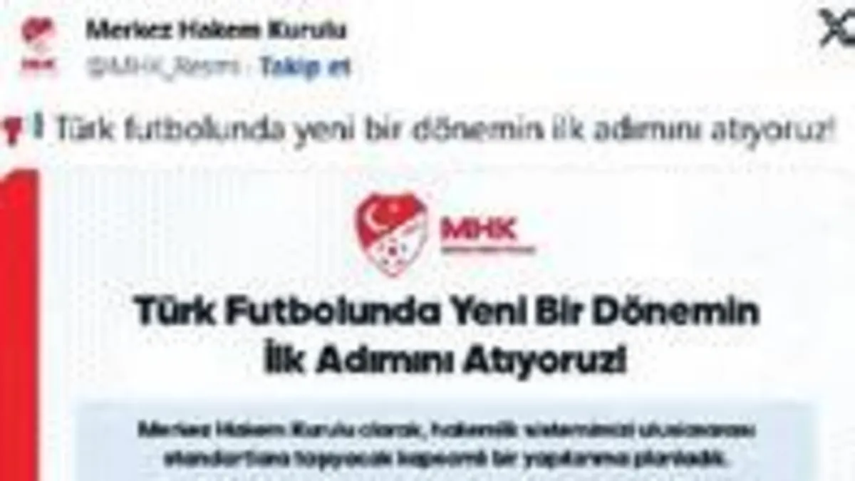 Türk futbolunda yeni dönem! Hakem performansı değerlendirilecek