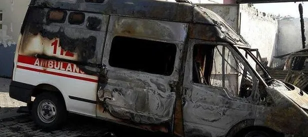 PKK’lı teröristler Tunceli’de ambulans yaktı