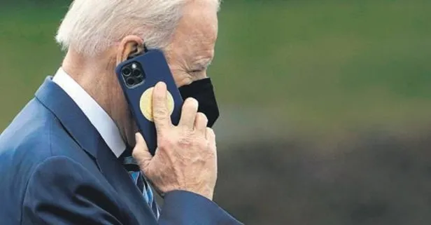ABD Başkanı Biden'ın telefonunun güvenliği başkanlık mührü taşıyan kabında saklı