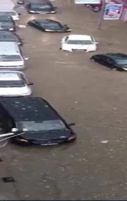 Yağmur ve dolu Ortaköy'ü vurdu