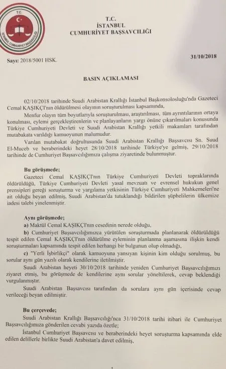 SON DAKİKA! Cemal Kaşıkçı cinayetinde flaş gelişme! Kaşıkçı'nın nasıl öldürüldüğü ortaya çıktı-1