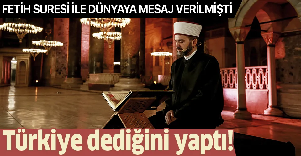 İstanbul’un fethinin 567. yıl dönümünde Fetih Suresi okunmuştu... Ayasofya ibadete açılıyor!