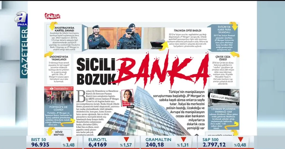 Sicili bozuk ABD bankası JP Morgan Chase