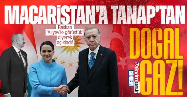Macaristan Cumhurbaşkanı Ankara'da! Başkan Erdoğan açıkladı! Macaristan'a TANAP doğal gazı