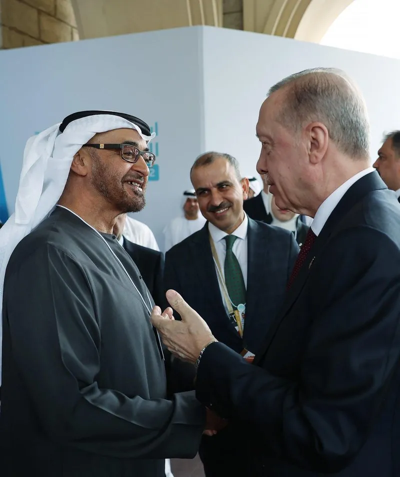 Başkan Erdoğan, Birleşik Arap Emirlikleri (BAE) Devlet Başkanı Muhammed bin Zayid Al Nahyan ile bir araya geldi.