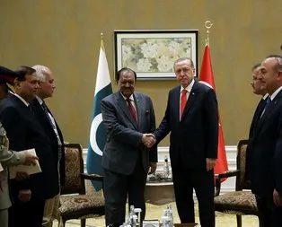 Erdoğan, Memnun Hüseyin ile görüştü