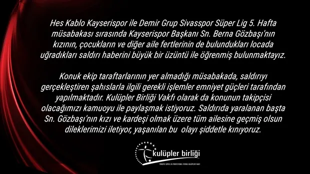 Kayserispor, Başkan Berna Gözbaşı'nın locasına saldırı yapıldığını açıkladı | SON DAKİKA-4