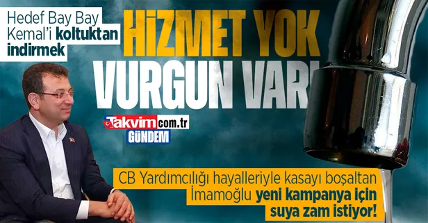 CHP'li İBB Başkanı Ekrem İmamoğlu suya zam için İSKİ'yi 13 Haziran'da toplantıya çağırdı!