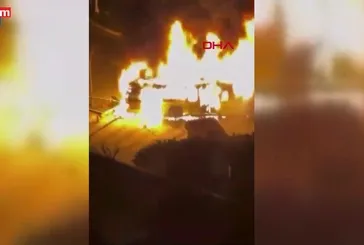 Avcılar’da İETT otobüsü alev alev yandı: İşte o anlar!