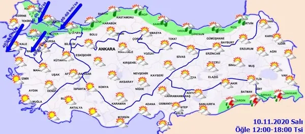 HAVA DURUMU | Meteorolojiden İstanbul için sağanak uyarısı | 10 Kasım hava nasıl olacak?-3