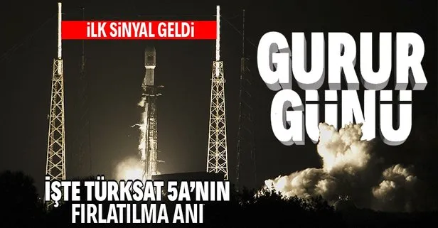 SON DAKİKA: Türksat 5A uzaya fırlatıldı! Bakan açıkladı: İlk sinyal alındı