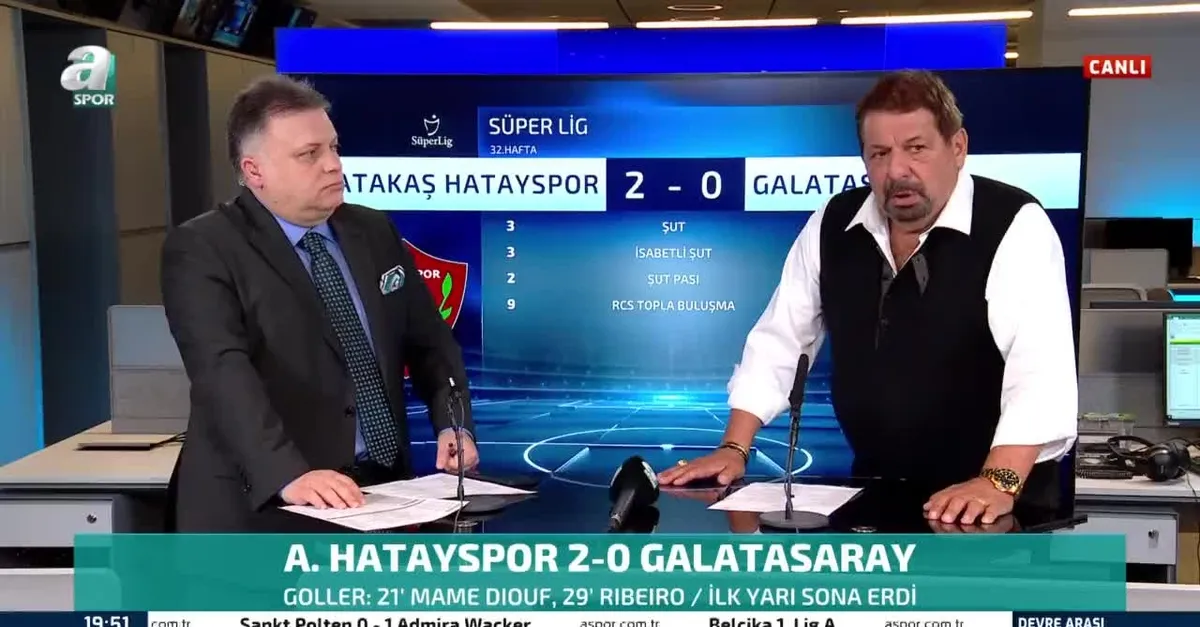 Erman Toroğlu, Hatayspor Galatasaray maçının ilk yarısını yorumladı!