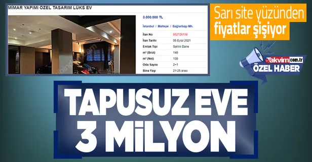 sahibinden com daki 3 milyonluk tapusuz ev ilani tepki cekti kontrolsuz fiyatlara dur denecek mi takvim sahibinden com daki 3 milyonluk tapusuz ev ilani tepki cekti kontrolsuz fiyatlara dur denecek mi takvim
