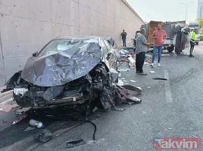 Gaziantep’te savaş gibi kaza: Ortalık karıştı