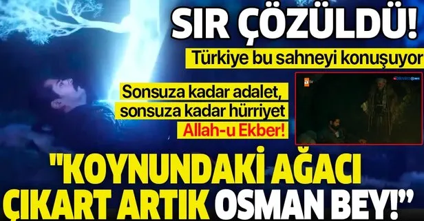 Kuruluş Osman dizisinde tüyleri diken diken eden sahne: Koynundaki ağacı çıkart Osman Bey! Sır çözüldü...